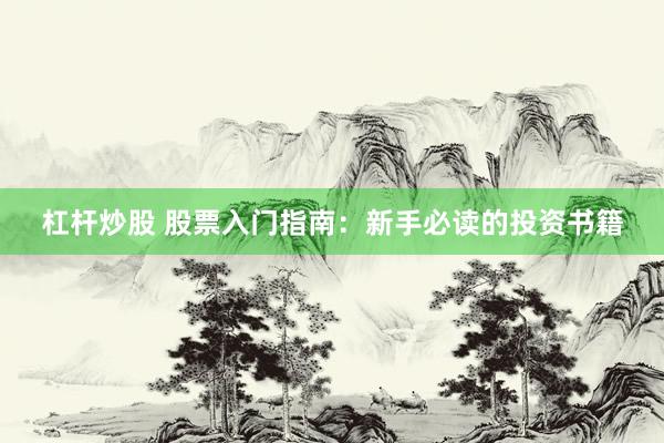 杠杆炒股 股票入门指南：新手必读的投资书籍